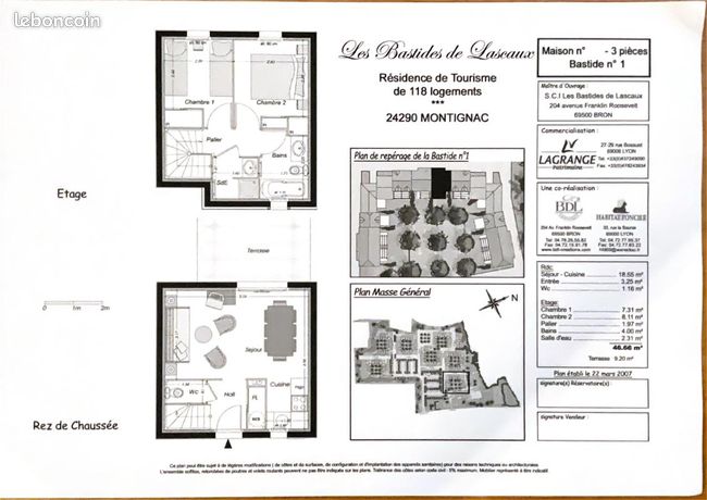 Appartement 3 pièces 46 m²