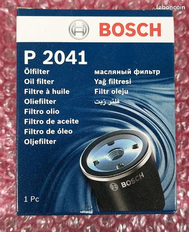 Filtre à Huile Bosch P2041 - 0986452041 - Compatible Multiple Véhicules, Haute Filtration