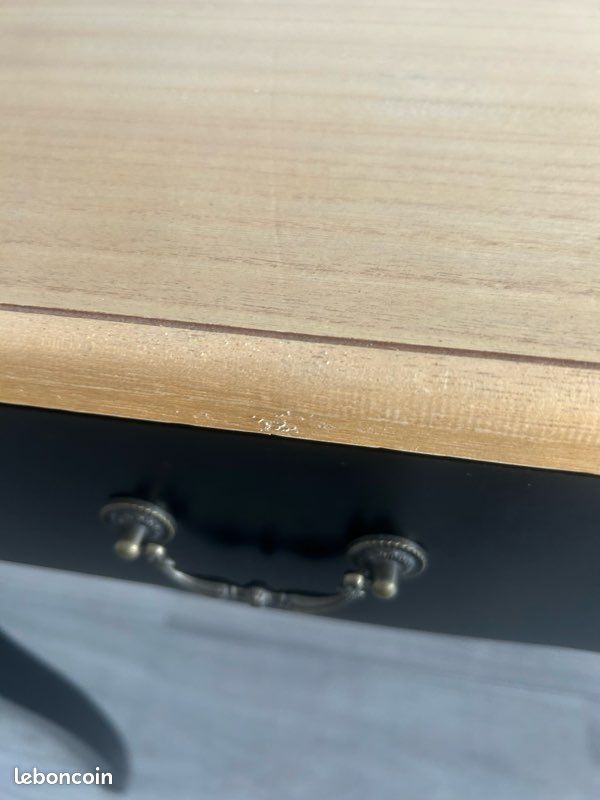 Console Atmosphera Chrysa noir et bois (image 7)