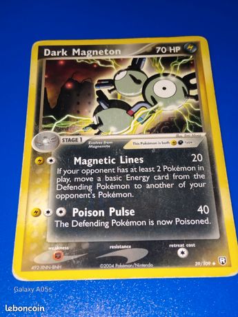 dark magneton pokemon card value Carte Colorless Retreat Cost ✨Dark Magneton Japanese Holo No.