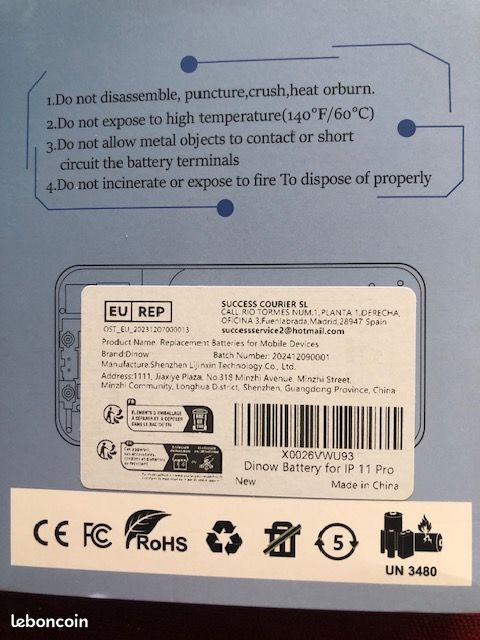 Batterie Iphone 11 pro (image 4)