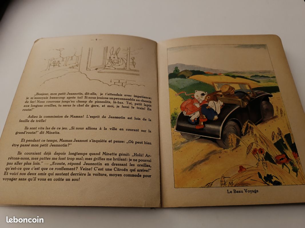 Livre ancien Minette et jeannotin (image 2)
