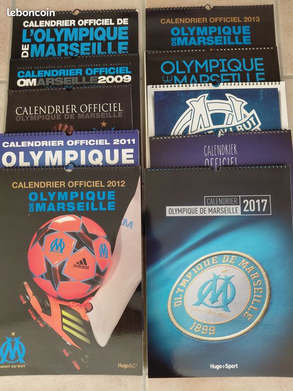 Calendrier mural Olympique de Marseille (édition 2022) - Collectif - Hugo Sport - Calendrier - AL KITAB TUNIS LE COLISEE