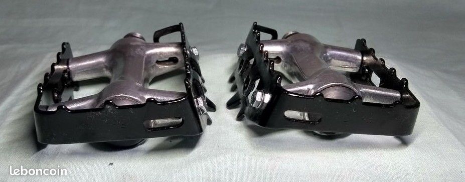 Paires de pédales vélo aluminium 9/16" - VTT VTC Ville Vintage Vélotaf (image 7)