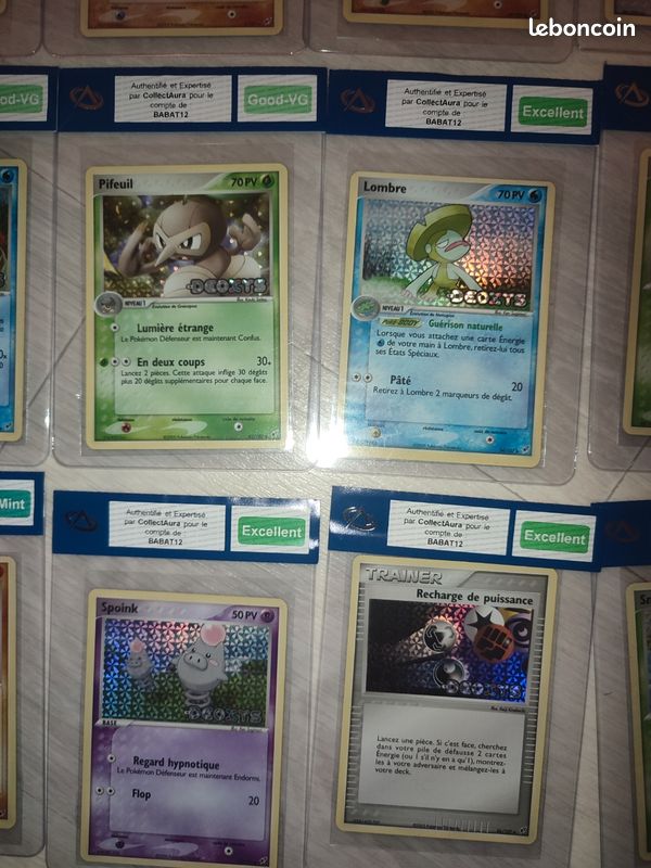 Cartes Pokémon ex Deoxys pré gradées (image 7)
