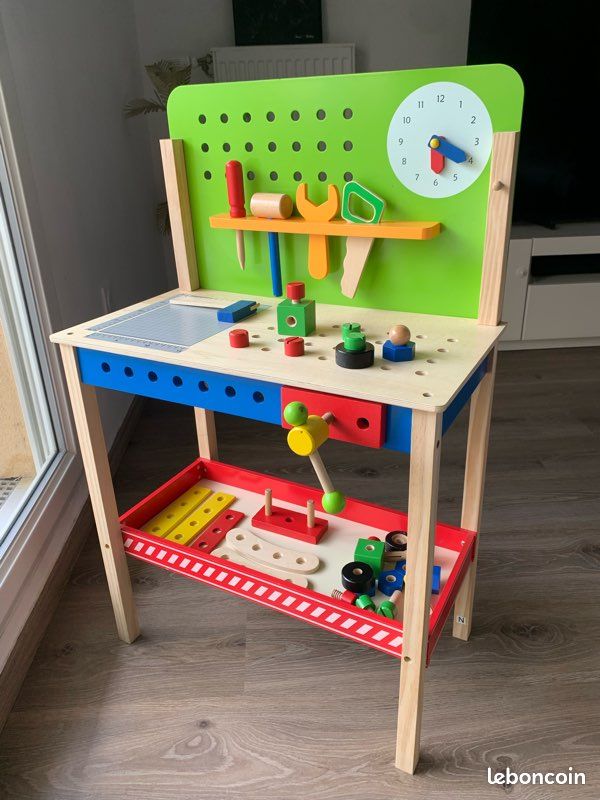 Établi bricolage en bois enfant (image 1)