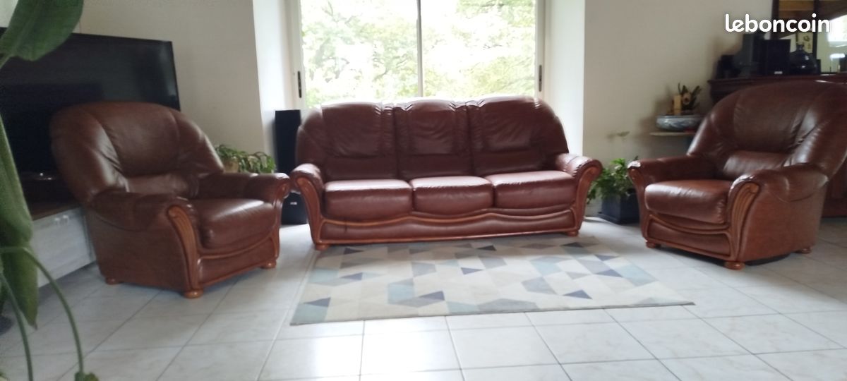 Canape + 2 fauteuils (image 1)