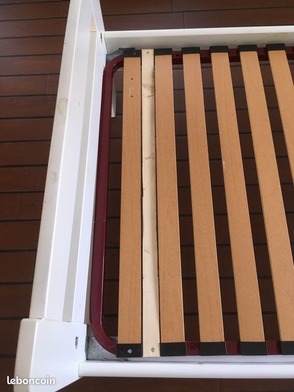 Lit bois massif sommier et matelas (image 7)