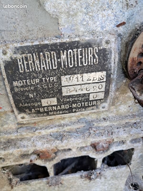 Moteur BERNARD W112 BIS (image 2)