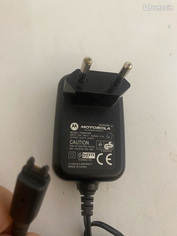 Alimentation téléphone Motorola Model PSM5038B 5,9 Volts (image 1)