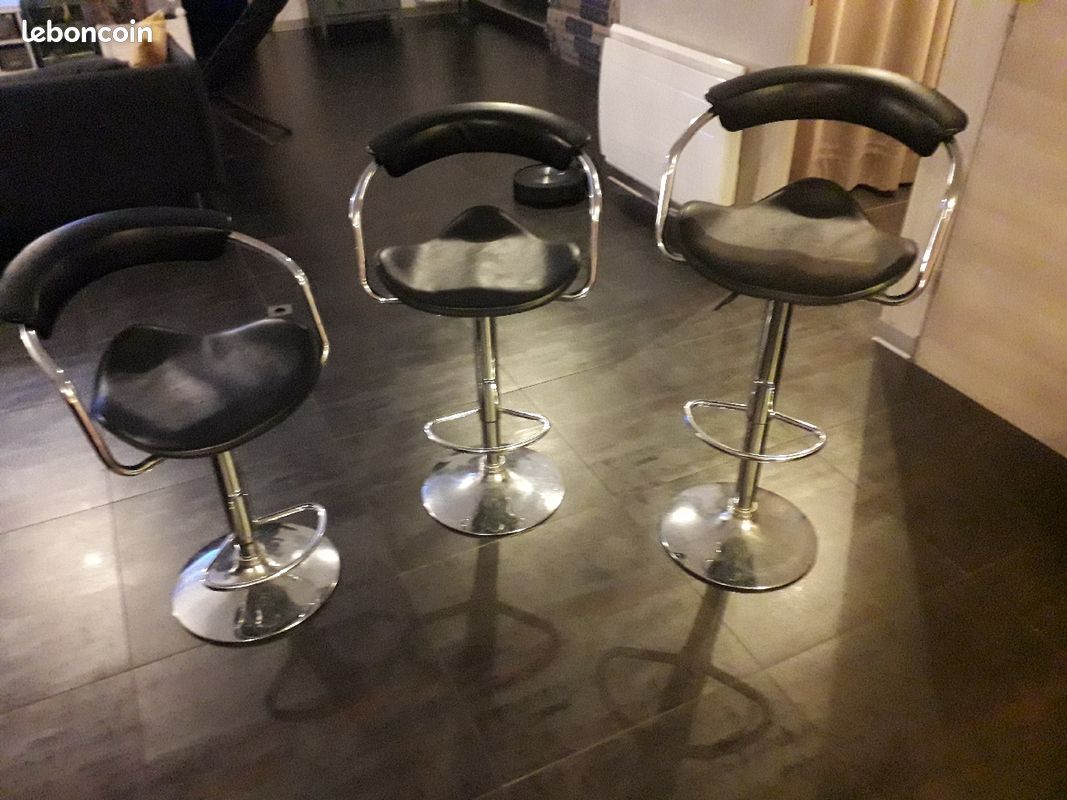 Lot de 3 tabouret réglabe en hauteur (image 1)