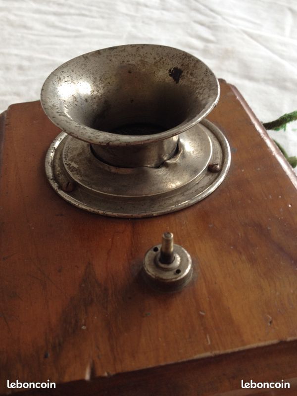 Ancien téléphone en bois écouteur Siemens & Halske année 1900 (image 13)