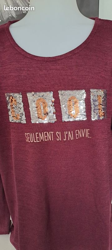 Pull fin manches longues (image 2)
