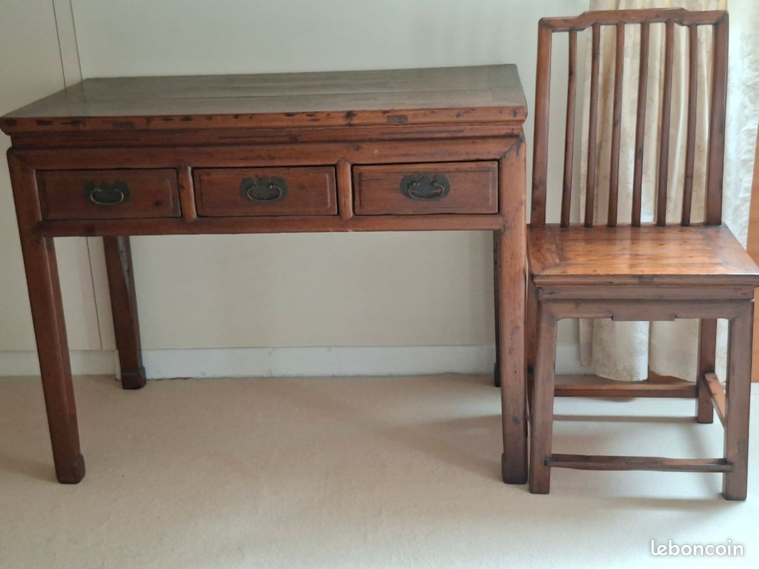 Console ou bureau chaise asiatique (image 1)