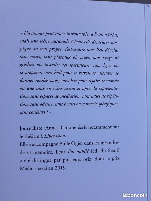 Anne DIATKINE "L'Attente d'un théâtre" (image 2)