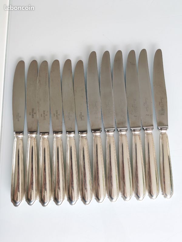 Ravinet d'enfert Paris couteaux en métal argenté 24 pièces Ravinet d'enfert Paris - Arts de la table