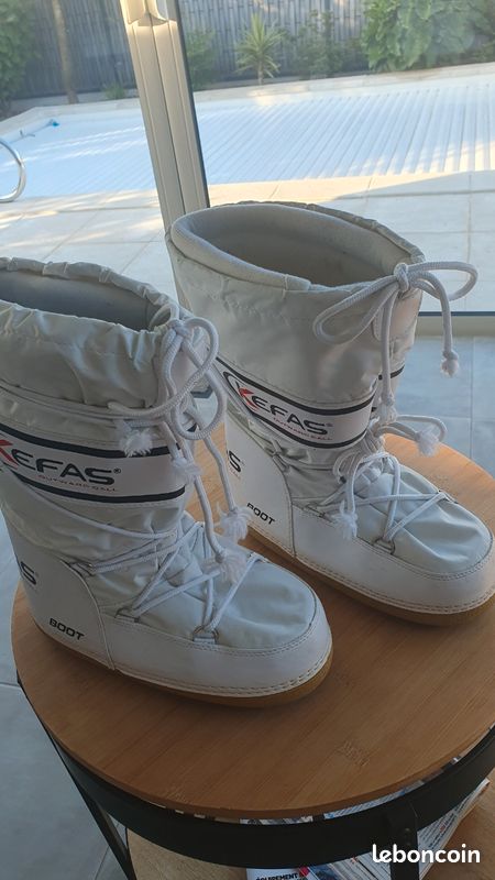 Après skis Snow Boot Kefas blanc chaussons amovibles pointure 41