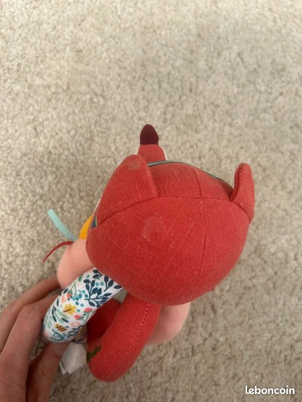 Jeu bébé - peluche hochet à poignées Alice la renarde - lilliputiens - naissance (image 5)