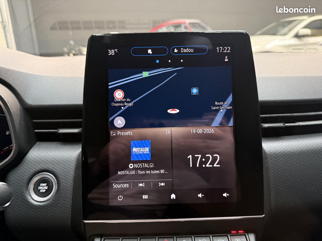 RENAULT CLIO 5 INTENS EDITION ONE 1.0l 100CH CAMERA 360 SIEGES ET VOLANT CHAUFFANTS CARPLAY BOSE GTIE 12 MOIS (image 34)