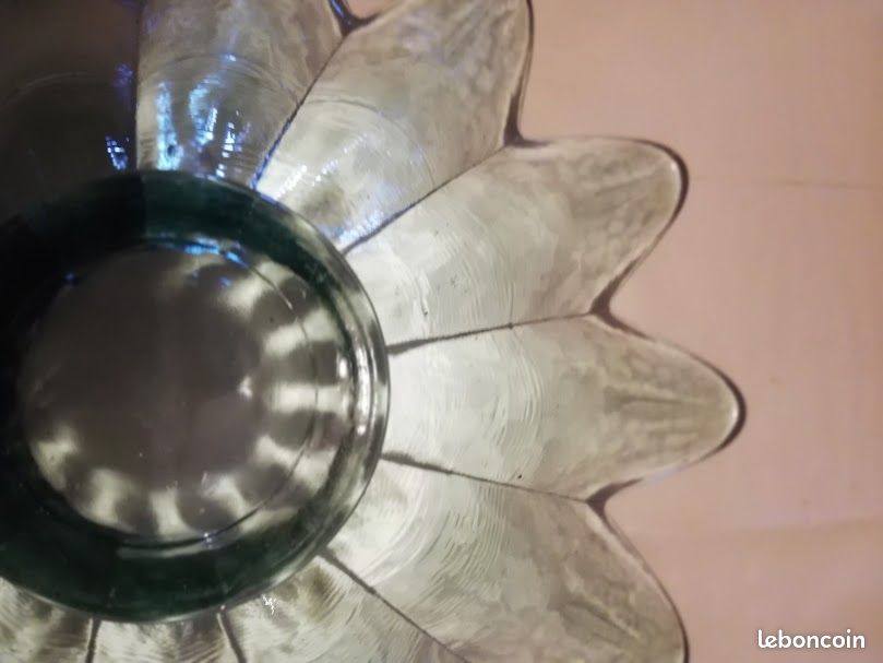 Grande coupe verre fleur (image 6)