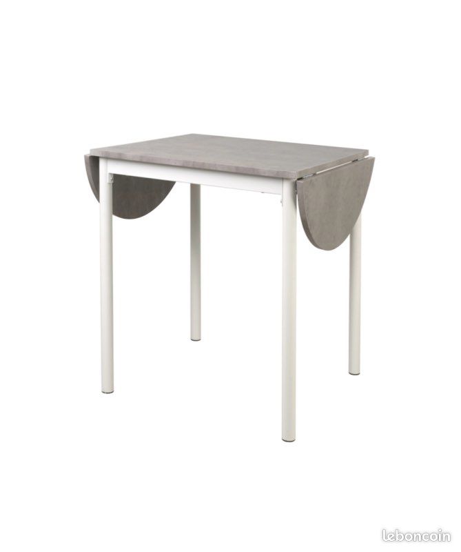 Table de cuisine avec allonge gris FLIPP 4 (image 2)