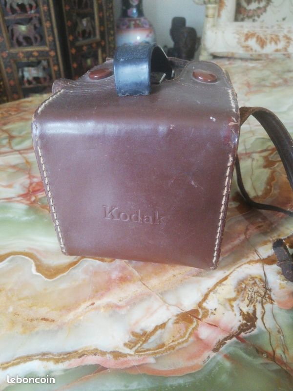 Appareil Photo Vintage Kodak Brownie Flash (Années 50) – Fabriqué en France + Sacoche Cuir (image 13)