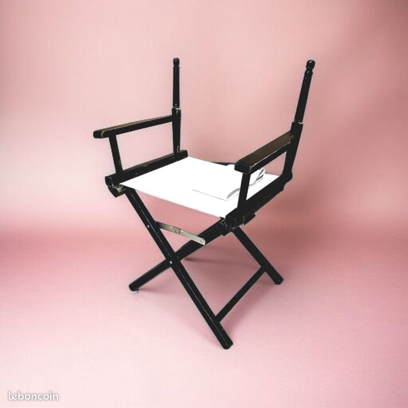 Fauteuil de metteur en scène, créé tout se suite une ambiance ciné dans le cadre d’une décoration atypique dans votre salon produit en bon état (image 4)