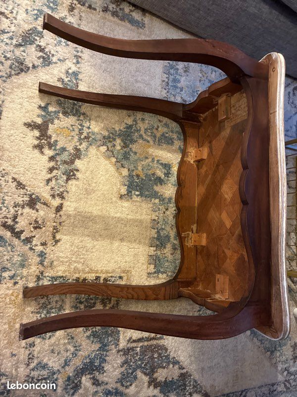 Petite table en bois marqueterie (image 8)