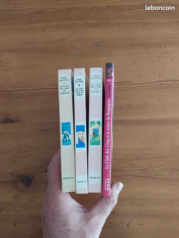 4 Livres LE CLUB DES CINQ Bibliothèque Rose HACHETTE (image 3)