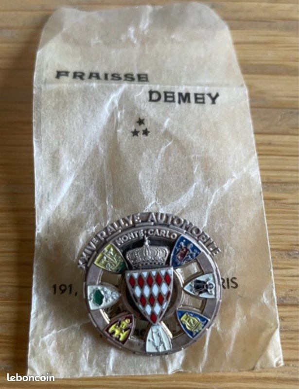 Badge Original – 63ème Rallye Monte-Carlo 1995 – ACM Monaco