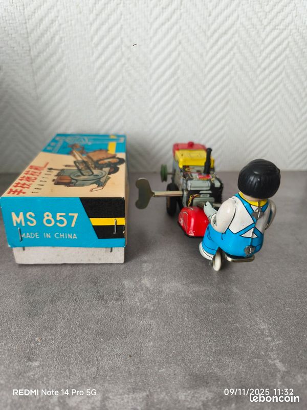 JOUET ANCIEN LOT 4 voitures tole mécanique cle GEM epoque jep memo