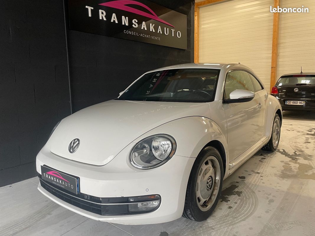 Volkswagen Coccinelle 1/10 En Aluminium Brossé - Modèle Rare 1970 - Occasion Bon état