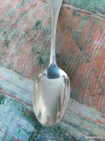 4 Cuillères à Moka/café Christofle – Modèle Talisman, Argent émaillé, Poinçons