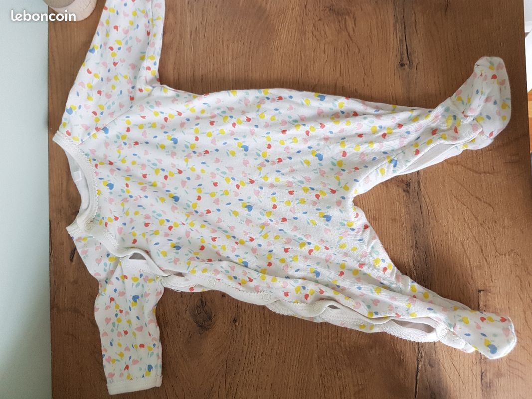 2 pyjamas légers 1 mois fille - petit bateau (image 3)