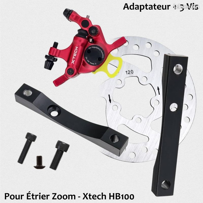 Adaptateur De Frein à Disque XTECH ZOOM Pour Xiaomi M365 - Compatible Freins à Huile, Facile à Installer