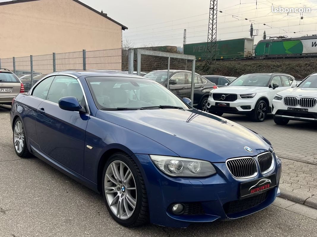 Bmw 335i cabriolet Pack M 3.0 306CH- 2ème Main - Carnet D'Entretien Complet - BVA - Harman/Kardon - Sellerie Cuir - Sièges Chauffants - Bi-xénon - 149000KM (image 2)