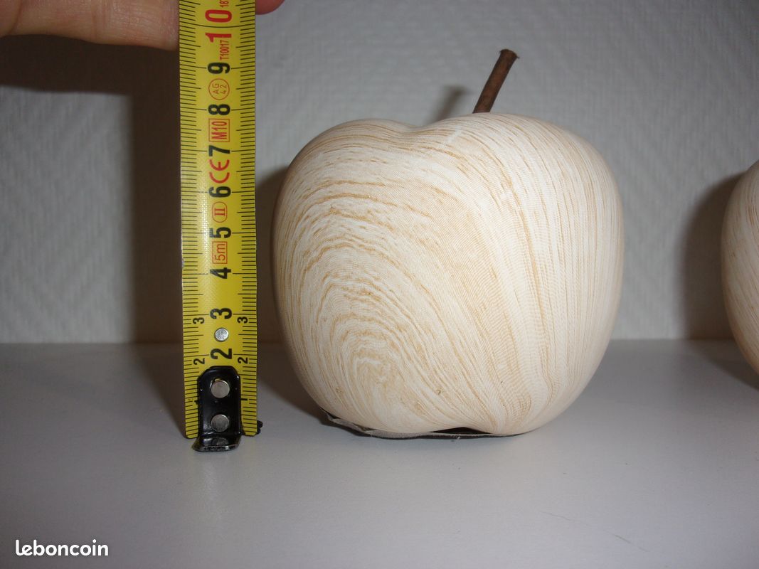 Pommes céramique imitation bois (image 1)