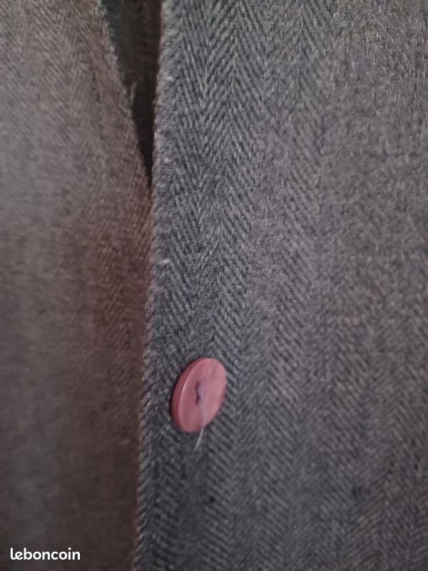 Veste blazeur kaki élégante en toile (image 4)