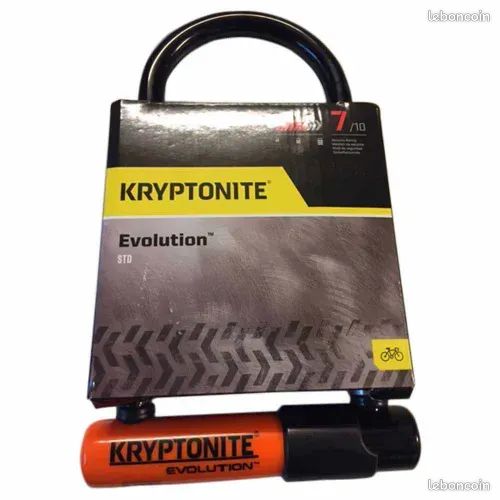 Antivol cadenas U kryptonite neuf trottinette vélo vtt vtc moto (image 1)