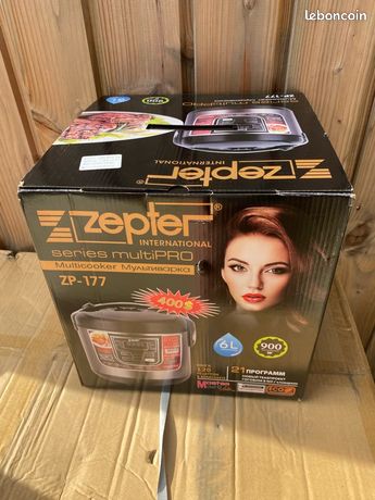 Multicuiseur ZEPTER ZP-177 – 12 Programmes, 6L, 900W, Neuf En Boîte