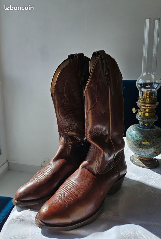 Bottes cowboy Larry Mahan 44.5 (image 1)