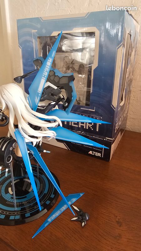 Gooyeh Figurine Black Heart 22 Cm – Anime Cyberdimension Neptunia – PVC De Qualité – Idéale Pour Collectionner Et Décorer – Cadeau Fan