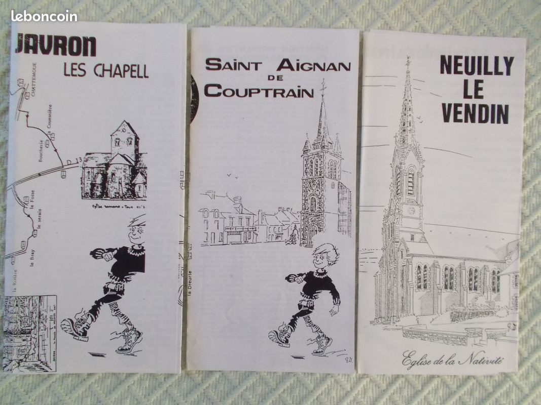 Carte IGN Laval-Argentan + Itinéraires de randonnée en Mayenne (image 5)