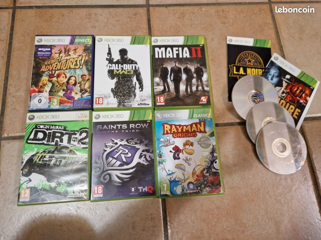 Lot De 6 Jeux Xbox 360 - Bon état - Boîtiers Et Notices Inclus
