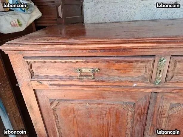 Buffet enfilade 2 portes 2 tiroirs en chêne beige Robin des Bois - Mr