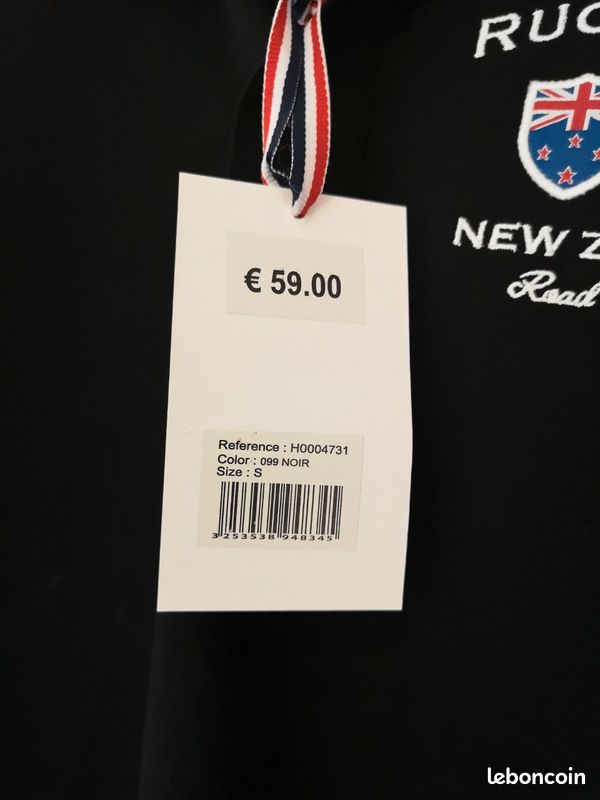 Polo manches courtes noir rugby World cup taille S Neuf (image 2)