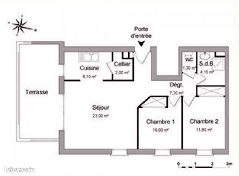 Appartement 3 pièces 65 m² · à Althen-des-Paluds · 65 m² · 800 €