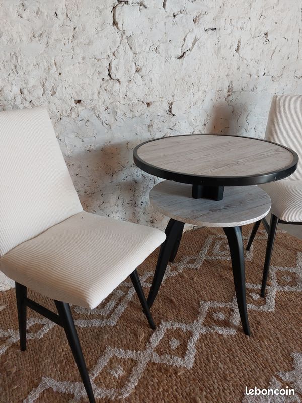 Ensemble table ronde et chaises (image 4)
