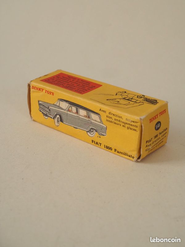 Dinky Toys France – Fiat 1800 – Réf 548 – Avec Boîte – 1/43
