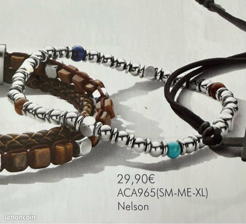 Bracelet acier inoxydable élastiqué Victoria Taille ME - Valeur 29,90 - Neuf (image 2)